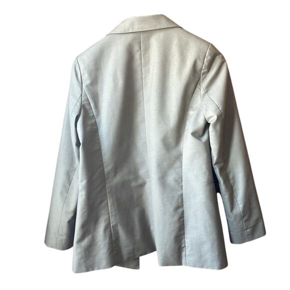 Oversized Tan Lioness Blazer Academia Gossip Girl Minimalist sz Small - Picture 4 of 4